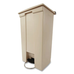 Rubbermaid Commercial 18 Gallon Polyethylene Step-On Receptacle - Beige
