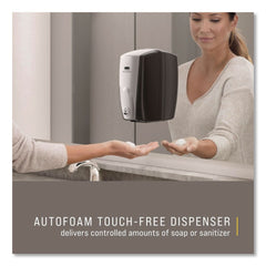 Rubbermaid Commercial FG750411 AutoFoam 1100 ml 5.2 in. x 5.25 in. x 10.9 in. Touch-Free Dispenser - Black/Chrome