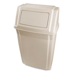 Rubbermaid Commercial Slim Jim 15-Gallon Wall-Mounted Container - Beige