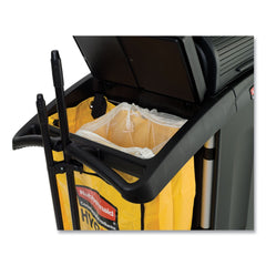 Rubbermaid Commercial High-Security Healthcare Cleaning Cart - Black
