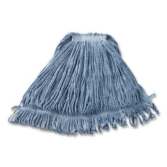 Rubbermaid Commercial Super Stitch Blend Cotton/Synthetic Mop Head - Large, Blue (6/Carton)
