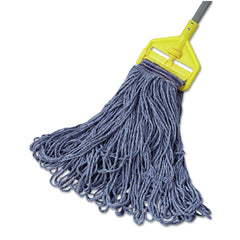 Rubbermaid Commercial 24 oz. Universal Headband Cotton/Synthetic Mop Head - Blue (12/Carton)