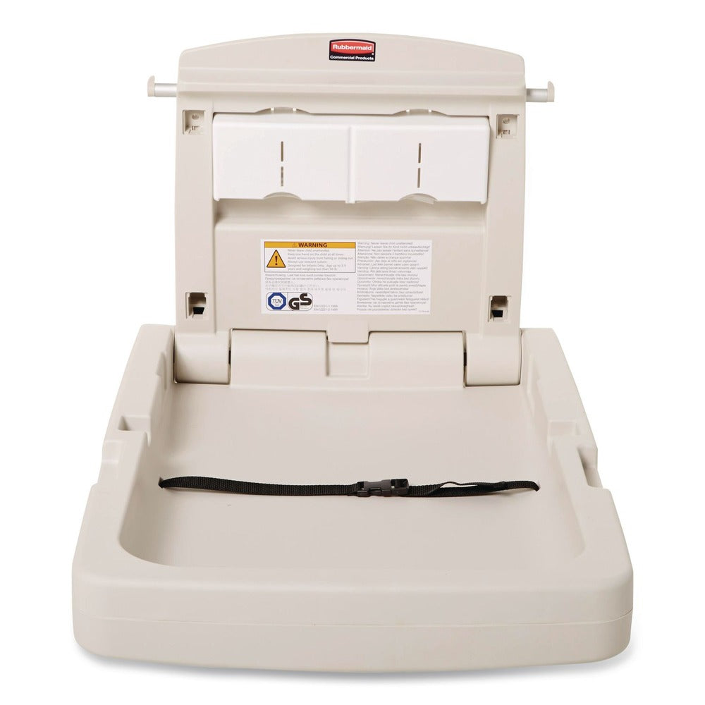 Rubbermaid Commercial 34.1 in. x 23 in. Vertical Baby Changing Station - Light Platinum