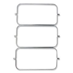 Rubbermaid Commercial 3 in. x 12.5 in. x 0.13 in. Triple Waste Steel Wire Bag Holder for Rubbermaid Commercial Janitorial and Housekeeping Carts