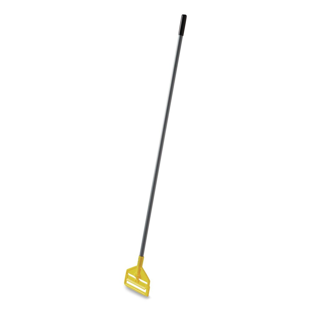 Rubbermaid Commercial FGH14600GY00 Invader Fiberglass Side-Gate 1 in. Diameter x 60 in. Wet-Mop Handle - Gray/Yellow