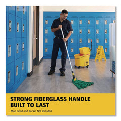 Rubbermaid Commercial 1 in. x 60 in. Fiberglass Gripper Mop Handle - Gray/Yellow