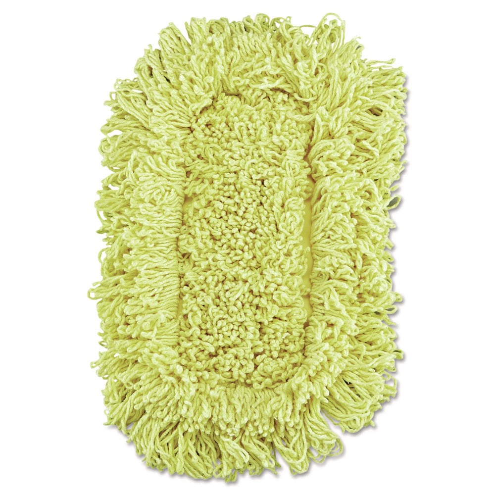 Rubbermaid Commercial 12 in. x 5 in. Trapper Looped-End Dust Mop Head - Yellow (12/Carton)