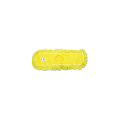 Rubbermaid Commercial 24 in. Trapper Commercial Looped-End Launderable Dust Mop - Yellow