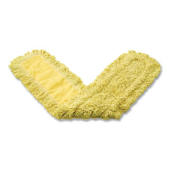 Rubbermaid Commercial 24 in. Trapper Commercial Looped-End Launderable Dust Mop - Yellow