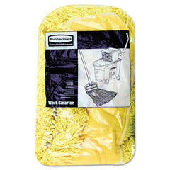 Rubbermaid Commercial 24 in. Trapper Commercial Looped-End Launderable Dust Mop - Yellow