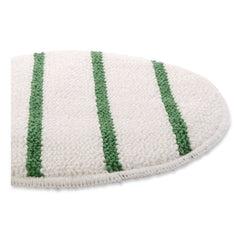 Rubbermaid Commercial 19 in. Diameter Low Profile Scrub-Strip Carpet Bonnet - White/Green