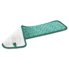 Rubbermaid Commercial 18.5 in. x 5.5 in. Microfiber Dust Pad - Green (12/Carton)