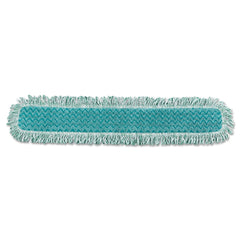 Rubbermaid Commercial HYGEN 36 in. Microfiber HYGEN Dry Dusting Mop Heads with Fringe - Green