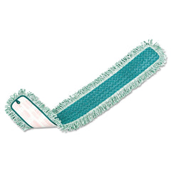 Rubbermaid Commercial HYGEN 48 in. Microfiber Dust Mop Heads With Fringe - Green