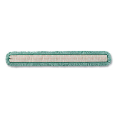 Rubbermaid Commercial HYGEN Microfiber Cut-End 60 in. HYGEN Dust Mop Heads With Fringe - Green