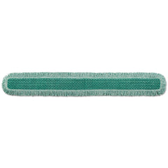 Rubbermaid Commercial HYGEN Microfiber Cut-End 60 in. HYGEN Dust Mop Heads With Fringe - Green