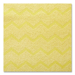 Rubbermaid Commercial 16 in. x 16 in. Microfiber Reusable Cleaning Cloths - Yellow (12/Carton)