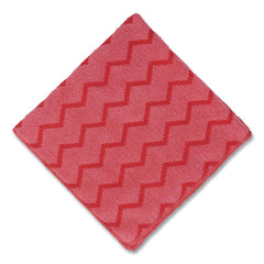Rubbermaid Commercial HYGEN Microfiber 16 in. x 16 in. Cleaning Cloths - Red (12/Carton)