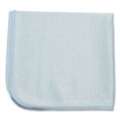Rubbermaid Commercial Executive Series Hygen 16 in. x 16 in. Microfiber Glass Cleaning Cloths - Blue (12/Carton)