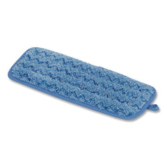 Rubbermaid Commercial 13.75 in. x 5.5 in. x 0.5 in. Microfiber Wall/Stair Wet Mopping Pad - Blue