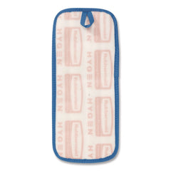 Rubbermaid Commercial 13.75 in. x 5.5 in. x 0.5 in. Microfiber Wall/Stair Wet Mopping Pad - Blue
