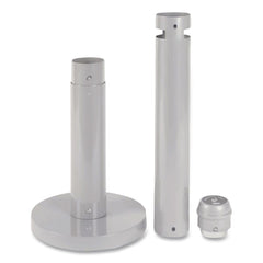 Rubbermaid Commercial 4 in. x 41 in. 0.9 gal. Round Steel Smoker's Pole - Silver