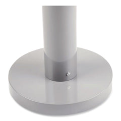 Rubbermaid Commercial 4 in. x 41 in. 0.9 gal. Round Steel Smoker's Pole - Silver