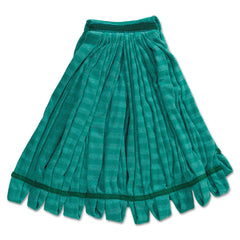 Rubbermaid Commercial 5 in. Green Headband Microfiber Tube Mop - Medium Green (6/Carton)
