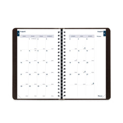 Blueline 8 in. x 5 in. 12-Month (Aug 2025-Jul 2026) Academic Daily/Monthly Planner - Black Cover
