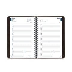 Blueline 8 in. x 5 in. 12-Month (Aug 2025-Jul 2026) Academic Daily/Monthly Planner - Black Cover