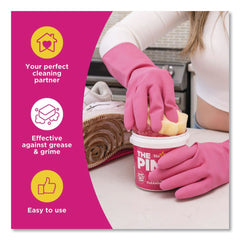 The Pink Stuff Sqeezy 4 in. x 5.3 in. Dual Scrubber/Sponge - Pink (12/Carton)