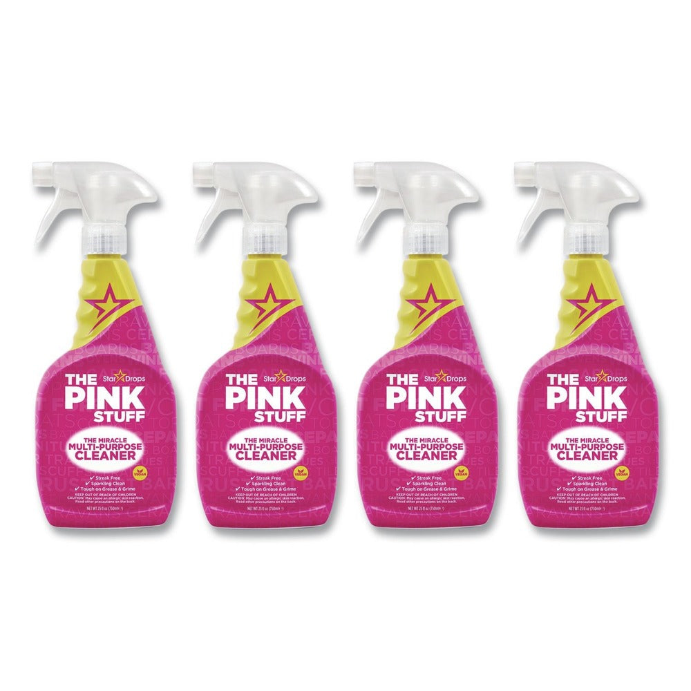 The Pink Stuff Miracle 25.4 oz Multi-Purpose Cleaner - Floral Scent (4/Carton)