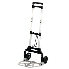 Safco 15.25 in. x 16 in. x 39 in. 110 lb Capacity Stow and Go Aluminum Cart