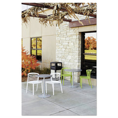 Safco Canmeleon 38-Gallon Side-Open Aggregate Panel Receptacles - Black
