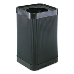 Safco At-Your-Disposal 38-Gallon Top-Open Waste Receptacle - Black
