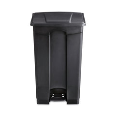 Safco 23 Gallon Large Capacity Plastic Step-On Receptacle - Black
