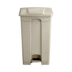 Safco 23 Gallon Large Capacity Plastic Step-On Receptacle - Tan