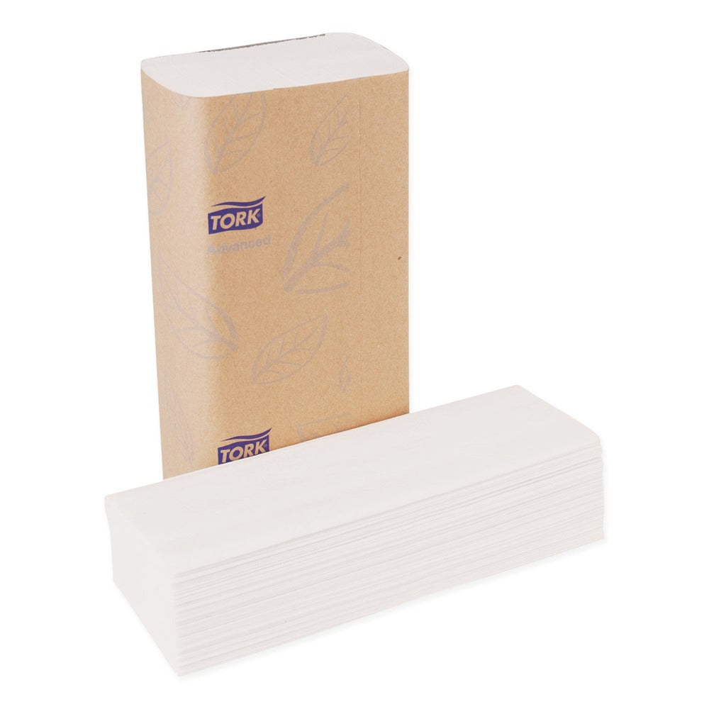 Tork 101293 9.13 x 9.5 2-Ply Multifold Paper Towels - White (189/Pack, 16 Packs/Carton)
