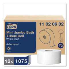 Tork 3.48 in. x 751 ft. Septic Safe, 2-Ply Advanced Jumbo Bath Tissue - White (12 Rolls/Carton)