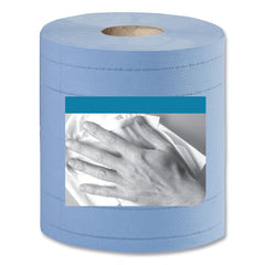 Tork 4-Ply 11 in. x 15.75 in. Unscented Industrial Paper Wiper - Blue (2/Carton)