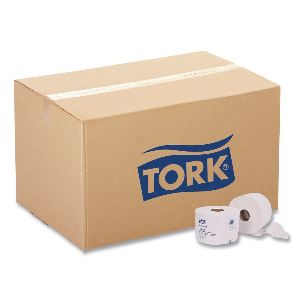 Tork 2-Ply Septic Safe Advanced Bath Tissue Roll with OptiCore - White (36/Carton)
