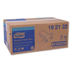 Tork 2-Ply 9.13 in. x 10.25 in. Windshield Towel - Blue (16/Carton)