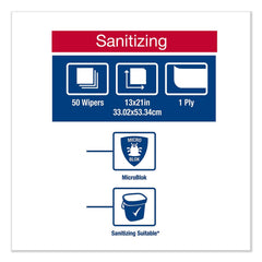 Tork 13 in. x 21 in. Foodservice Cloth - White (50/Carton)