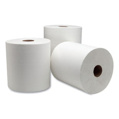 Tork 214405 6 Rolls/Carton Advanced 1-Ply 7.88 in. x 1000 ft. Hardwound Hand Towel - White