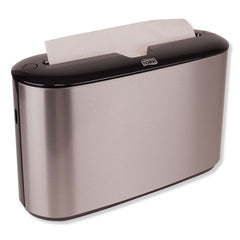 Tork 12.68 in. x 4.56 in. x 7.92 in. Xpress Countertop Towel Dispenser - Stainless Steel/Black