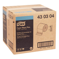 Tork 11.1 in. x 12 in. Paper Wiper Plus - White (1 Roll/Carton)