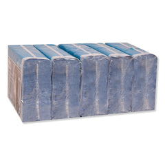 Tork 4-Ply 12.8 in. x 16.4 in. Unscented Industrial Paper Wiper - Blue (450/Carton)