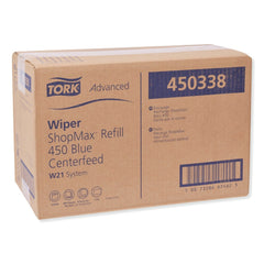 Tork Advanced ShopMax Wiper 450 Centerfeed Refill - Blue (2/Carton)