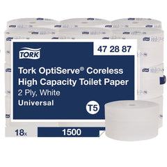 Tork 2-Ply OptiServe High-Capacity Coreless Toilet Paper - White (18/Carton)