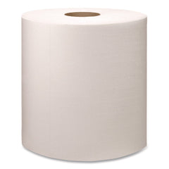 Tork 500105 1-Ply 9 in. x 12.4 in. Light Duty Cleaning Cloth Giant Roll - White (1/Carton)